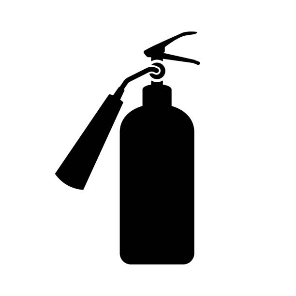 fire extinguisher icon. - 滅火筒標誌 幅插畫檔、美工圖案、卡通及圖標