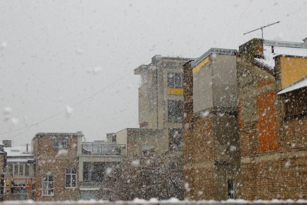 istock Blizzard in the city 1457980720
