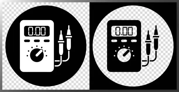 Vector illustration of Voltmeter icon.