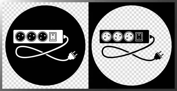 Vector illustration of Power strip icon.