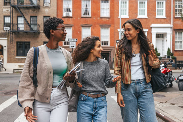 istock Students walking in the West Village, NY 1457987675