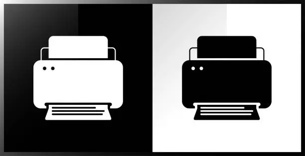 Vector illustration of Printer icon.