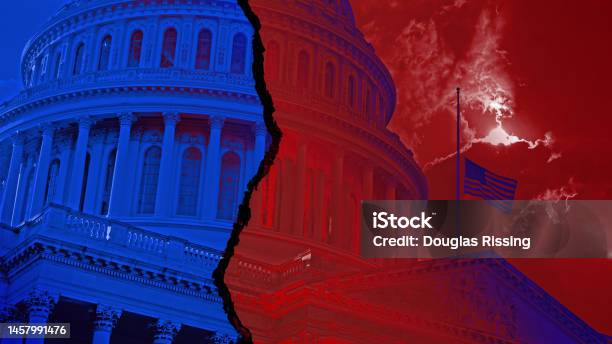 Divided Government Stock Photo - Download Image Now - Government, USA, Separation