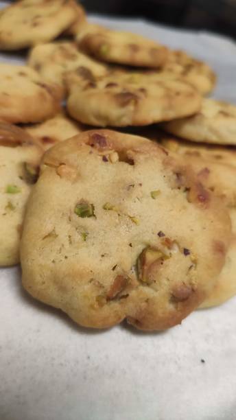 istock Home made sweet biscuits with pistachio 1457994461