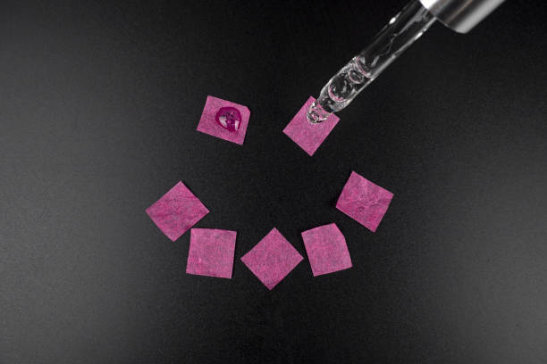 happy smile lsd with psychedelic mark and pipette with drops of lysergic acid.