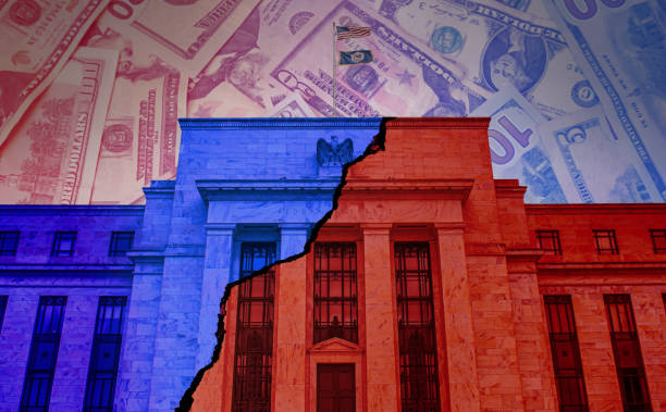 Federal Reserve Politics stock photo
