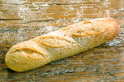 Ciabatta, traditional Italian bread.