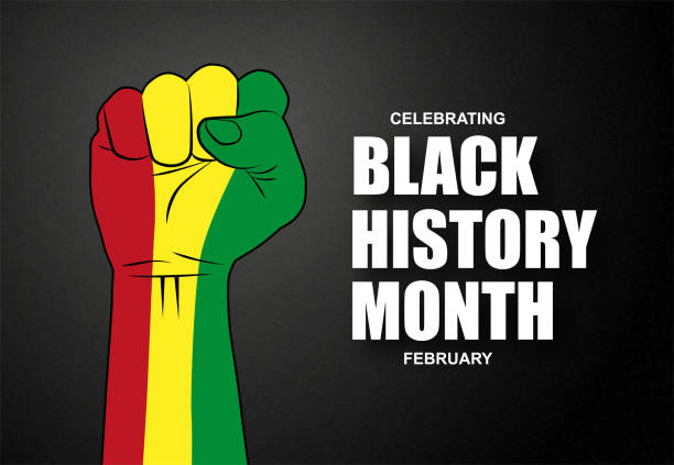 Black History Month celebrating Black History Month celebrating. EPS10 vector civil rights leader stock illustrations