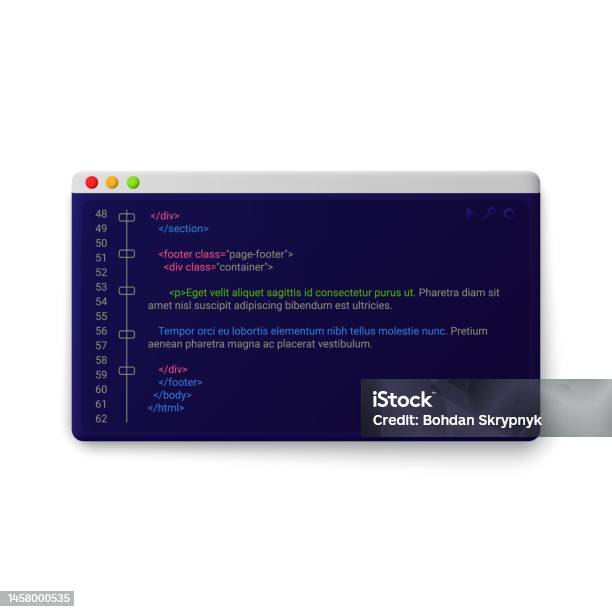 Simple Window Code Digital Windows With Code Template Stock Illustration - Download Image ...