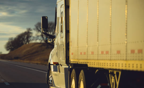 istock Semi Truck on an American Interstate Highway 1458001089