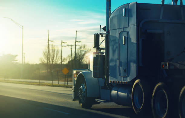 istock Semi Truck on an American Highway 1458001103