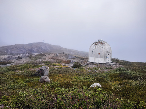 meteo observatory and communications pod of the former United States Sondrestrom Air Base at Kangerlussuaq, Greenland