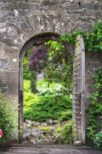 Gate in wall to secret garden