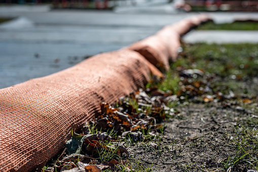 istock selective focus on filter sock around exposed dirt at a construction site to prevent stormwater erosion and runoff 1458005164
