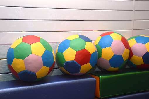 large children's multi-color balls for sports