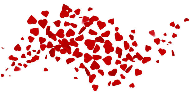 istock wave of love hearts illustration - valentines day design banner 1458006651