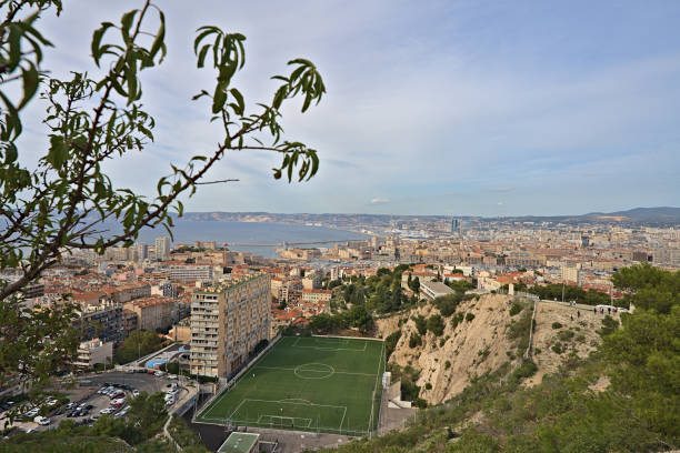 istock Panoramic view over Marseilles from Notre Dame de la Garde 1458007698