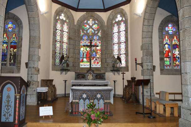 istock Pont Aven - Saint Joseph church 1458008470