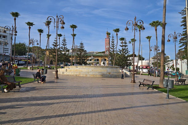 Grand Socco or main city square in Tangier, Morocco Stock Photo