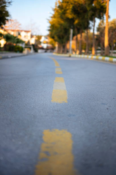 istock The image of the yellow roadway 1458026944