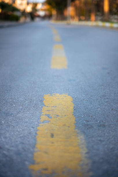istock The image of the yellow roadway 1458026953