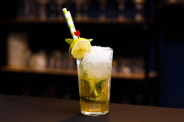 istock Lemonade made from mint and lime at the bar. 1458028725