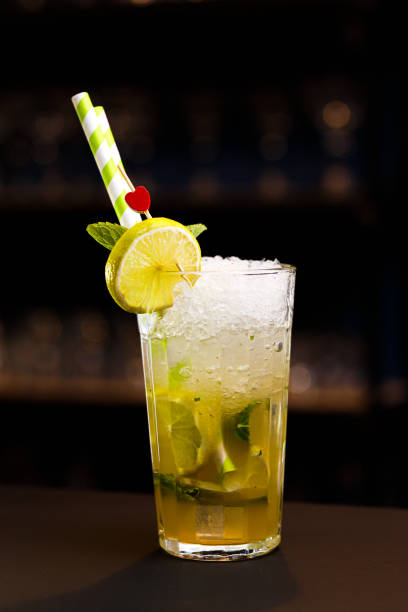 istock Lemonade made from mint and lime at the bar. 1458028771