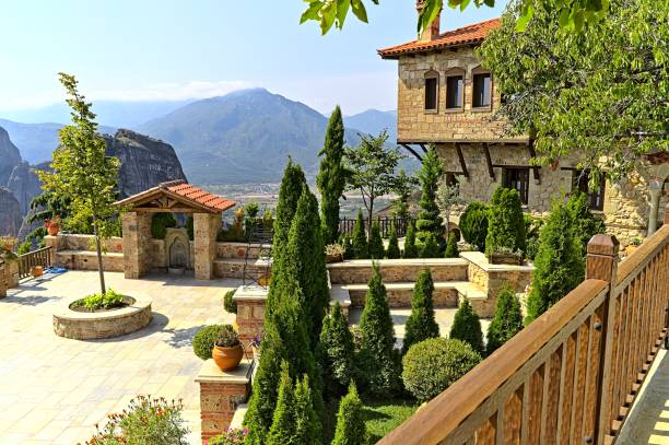 istock Monastery of Varlaam on a sunny day 1458034734