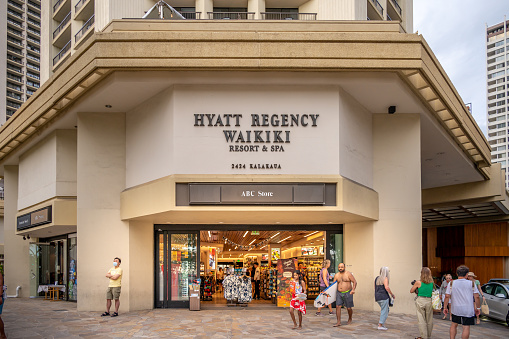Honolulu, Hawaii - December 29, 2022: ABC Stores location in Waikiki.