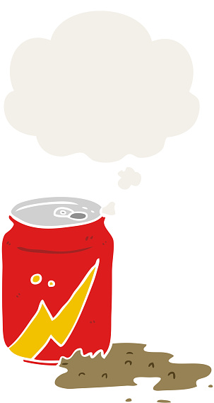 Cartoon Fizzing Soda Can Clipart Images