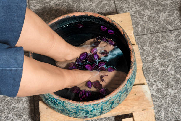istock pedicure and manicure in beauty salon 1458053694