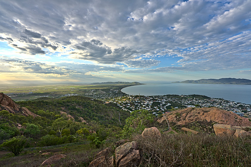 View from Castle Hill on Townsville during dawn