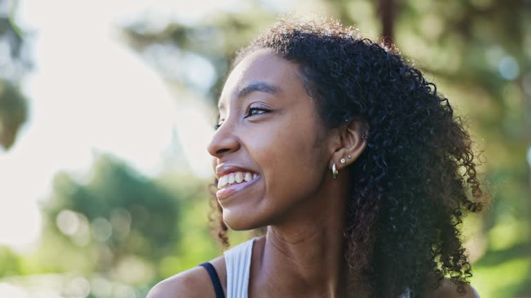 Portrait of a beautiful young black woman