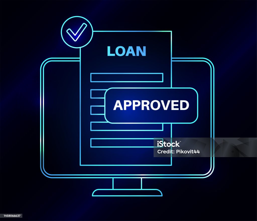 Loan Online Application Stock Illustration - Download Image Now