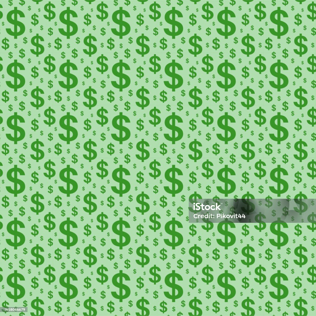 Doller Pattern Dollar Seamless Pattern Stock Illustration - Download Image Now ...