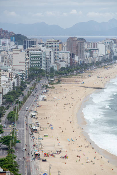 istock leblon beach seen from cliff viewpoint in Rio de Janeiro, Brazil. 1458075320