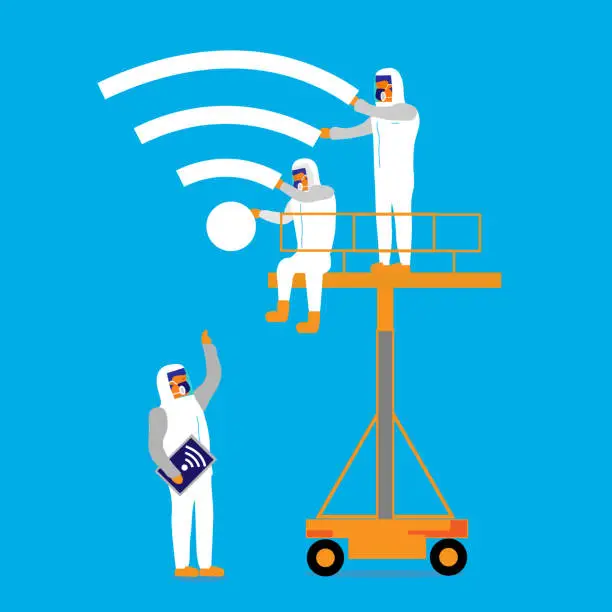 Vector illustration of Network signal