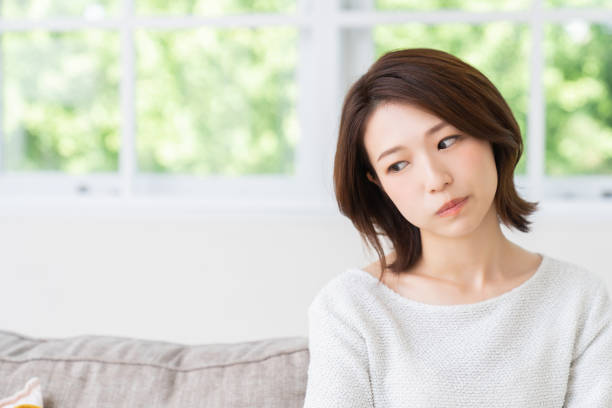 istock attractive asian woman , think 1458080797
