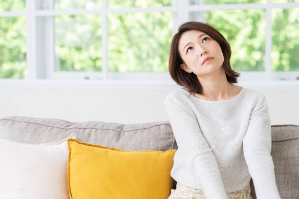 istock attractive asian woman , think 1458080878