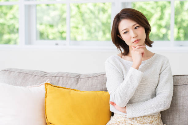 istock attractive asian woman , think 1458081071