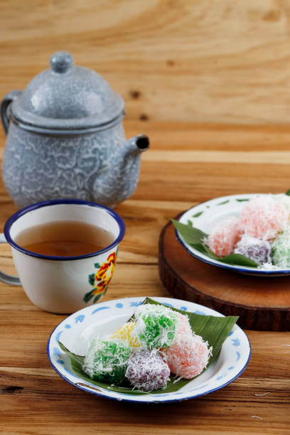istock Colorful Ongol-Ongol or Sentiling, Steamed Cassava Cake 1458083614
