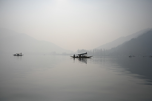 Shikara in Dal Lake, Kashmir