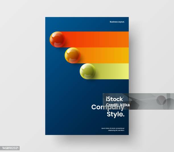 Ilustración de Diseño Vectorial A4 De Portada De Catálogo Único