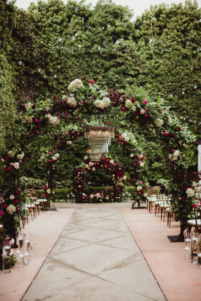 istock Elegant wedding ceremony site 1458103353
