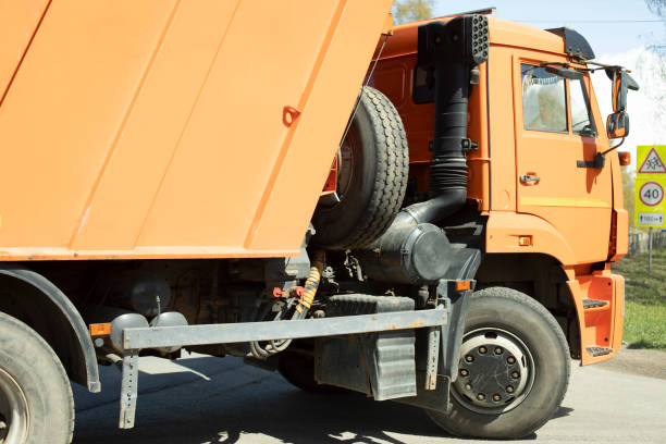 istock Orange truck. Special construction equipment. 1458110832