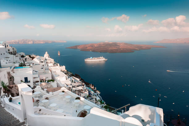 istock White architecture on Santorini island, Greece. 1458119356