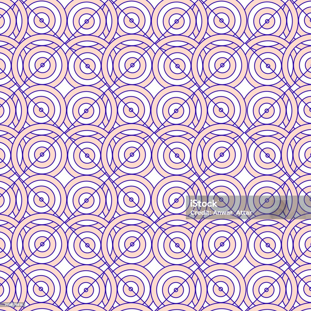 Plexus Pattern Seamless Tileable Graphic Plexus Decor Pattern Pink Overlapping Rings ...