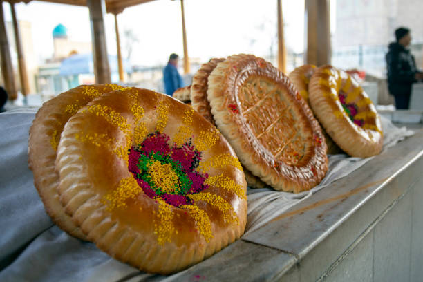 The typical breads of Samarkand.