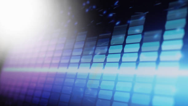istock Sound equalizer. Wave pattern of music sounds element on monitor screen. Digital equalizer. Modern song equalisers dark background. Colorful waveform of musical soundtrack. Music equalizers display. 1458124677