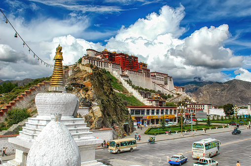 The Potala Palace former chief residence of the Dalai Lama, UNESCO World Heritage Site, Lhasa, Tibet, China